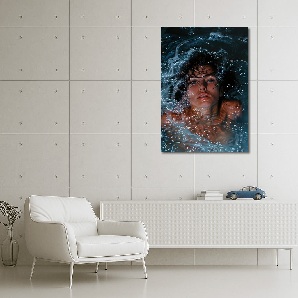 Water Fantasy: A Girl's Dive into Wonder