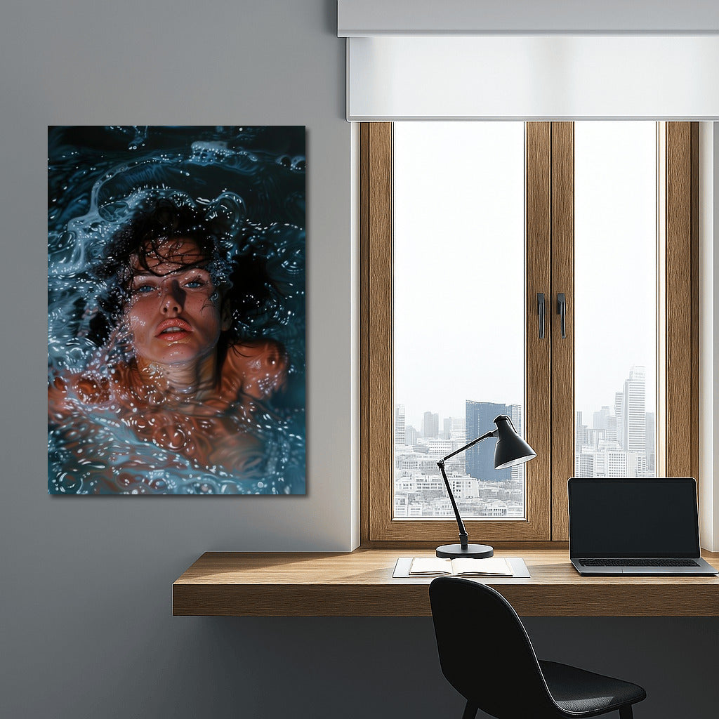 Water Fantasy: A Girl's Dive into Wonder