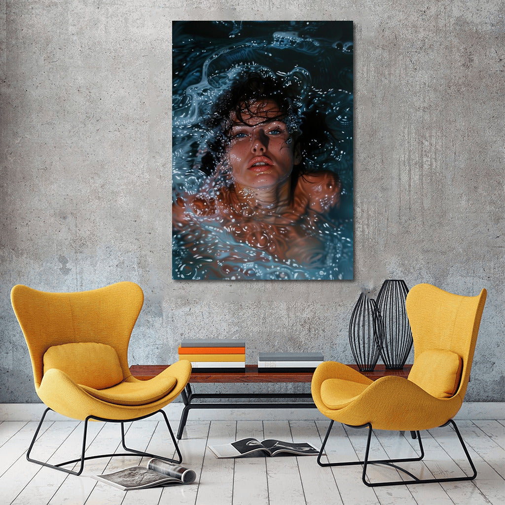 Water Fantasy: A Girl's Dive into Wonder