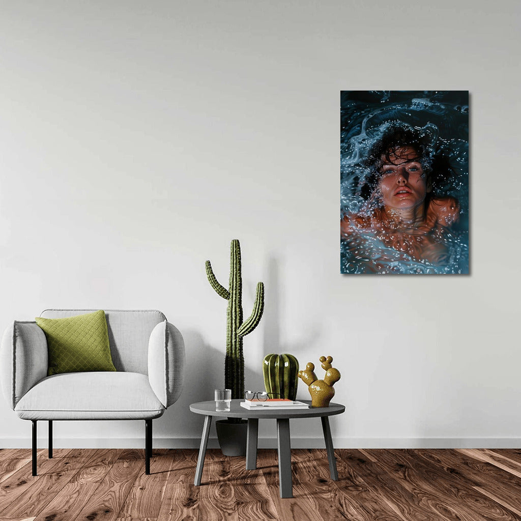 Water Fantasy: A Girl's Dive into Wonder