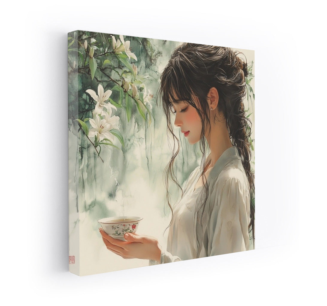 Tea Muse among Lilies
