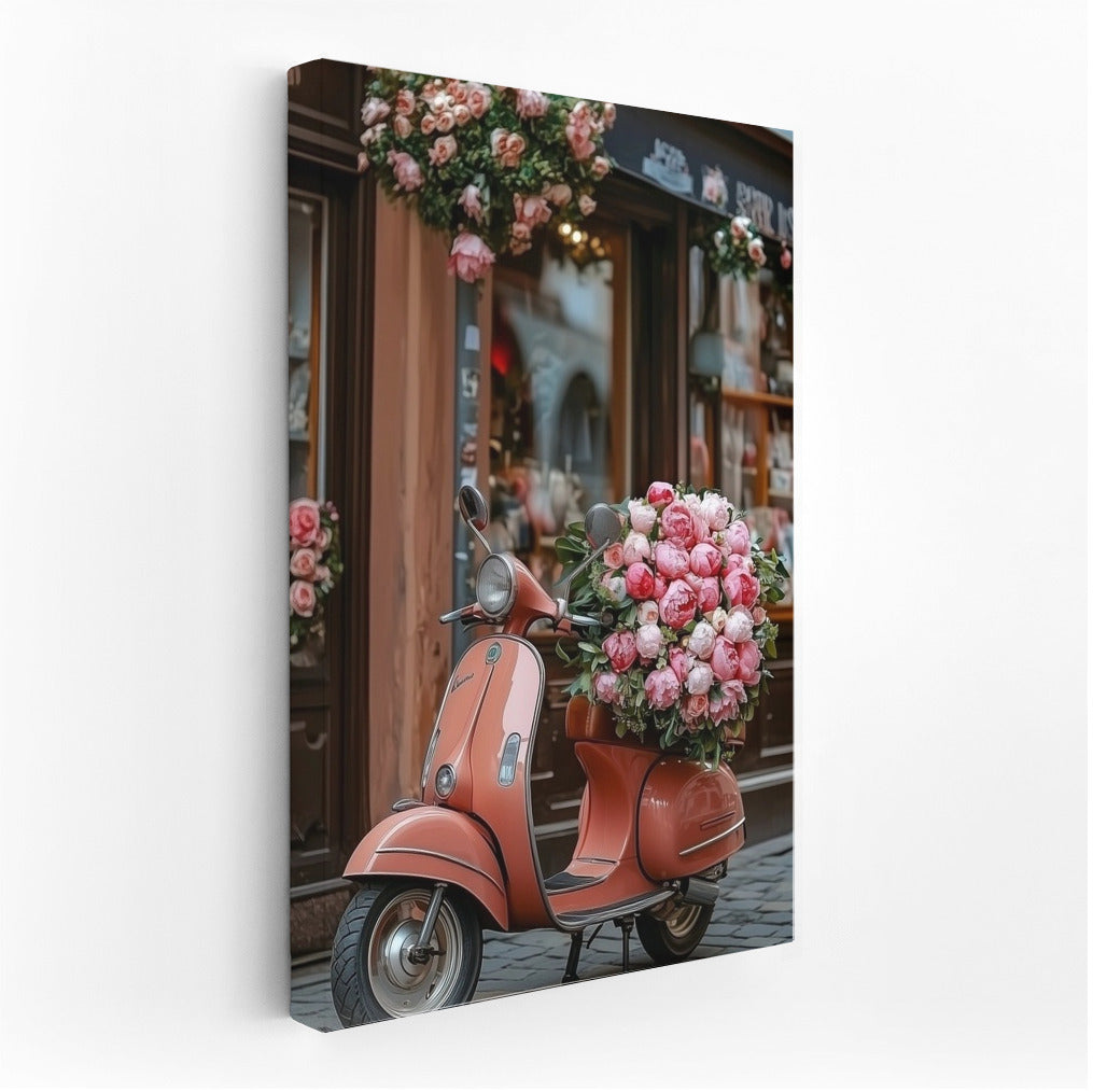 Flower Vespa: Romance on Wheels