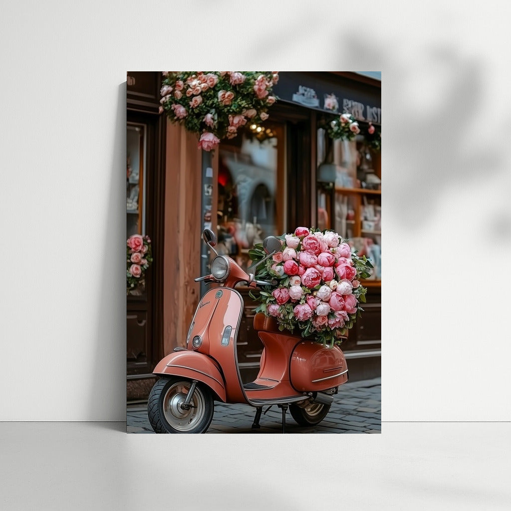 Flower Vespa: Romance on Wheels