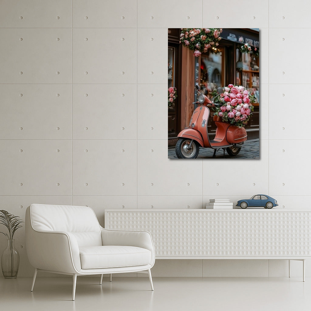 Flower Vespa: Romance on Wheels
