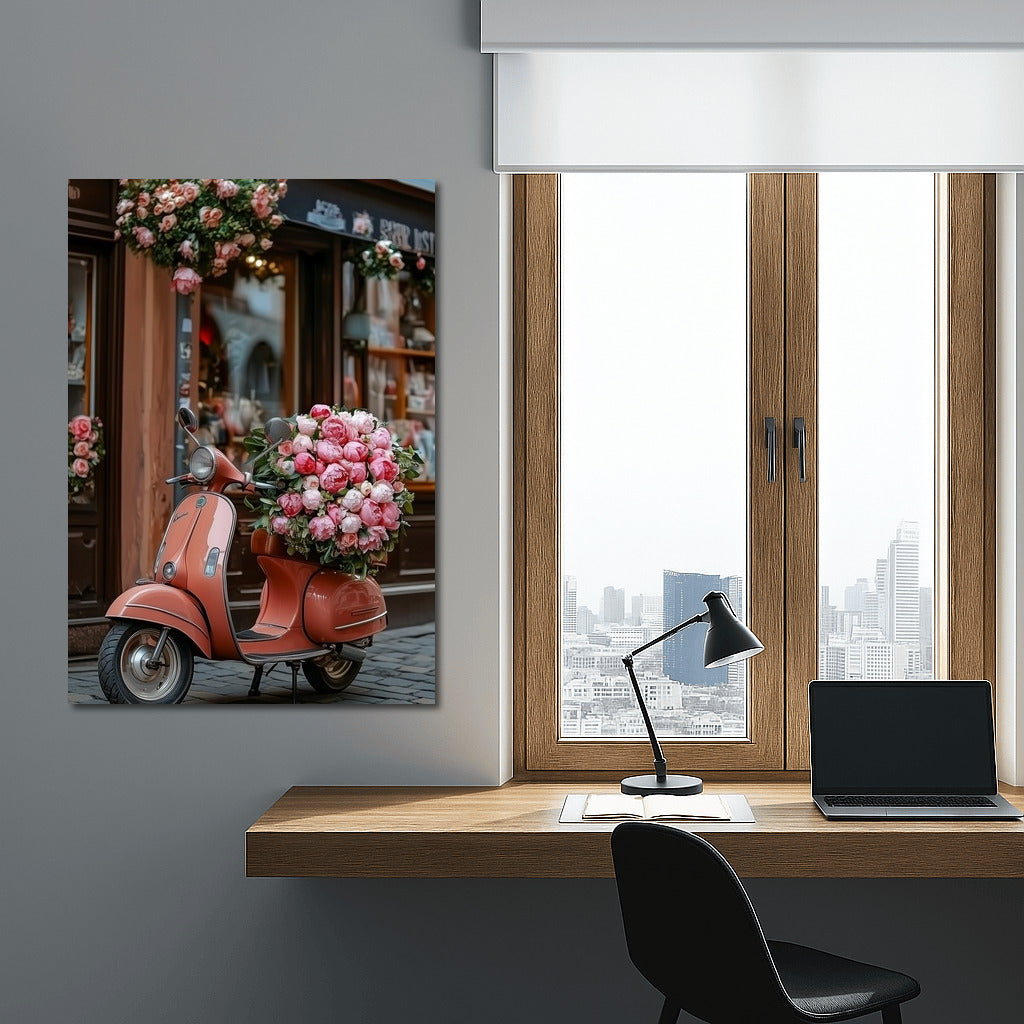Flower Vespa: Romance on Wheels