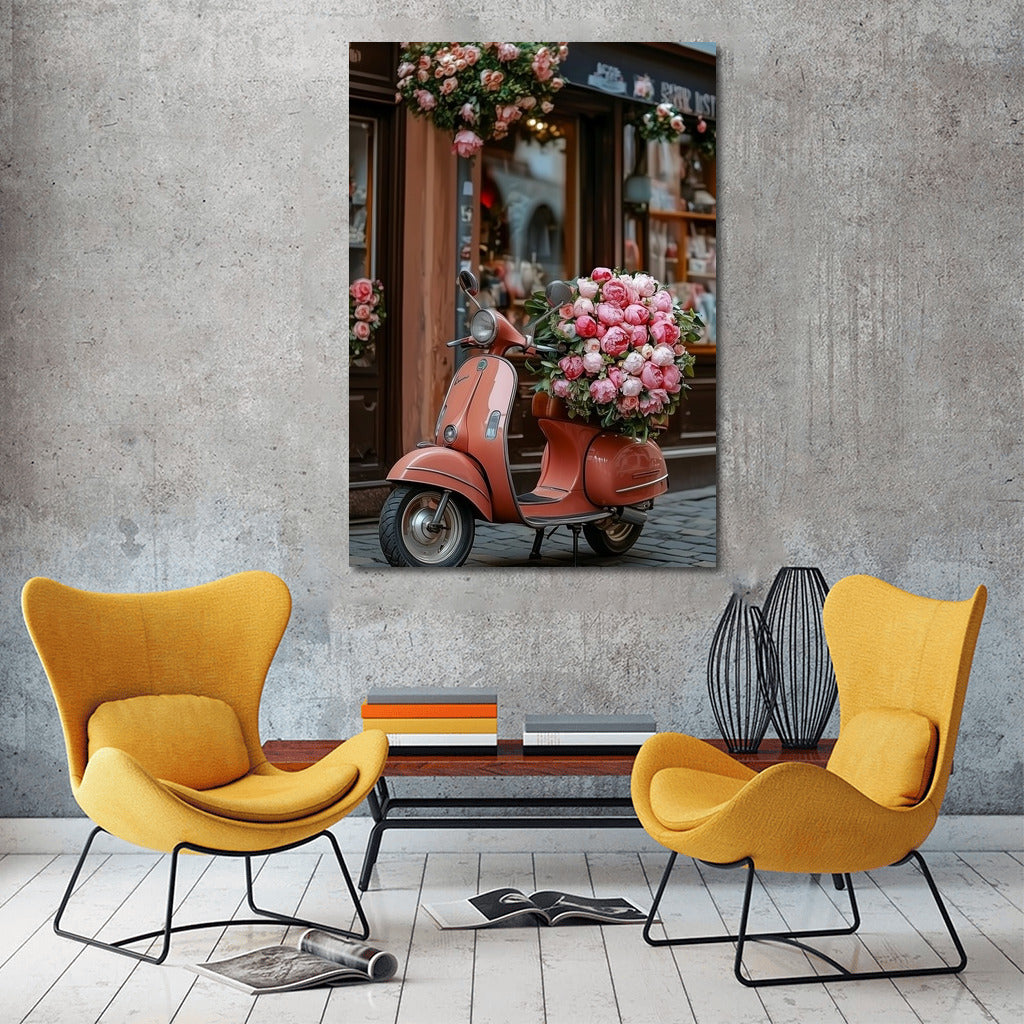 Flower Vespa: Romance on Wheels