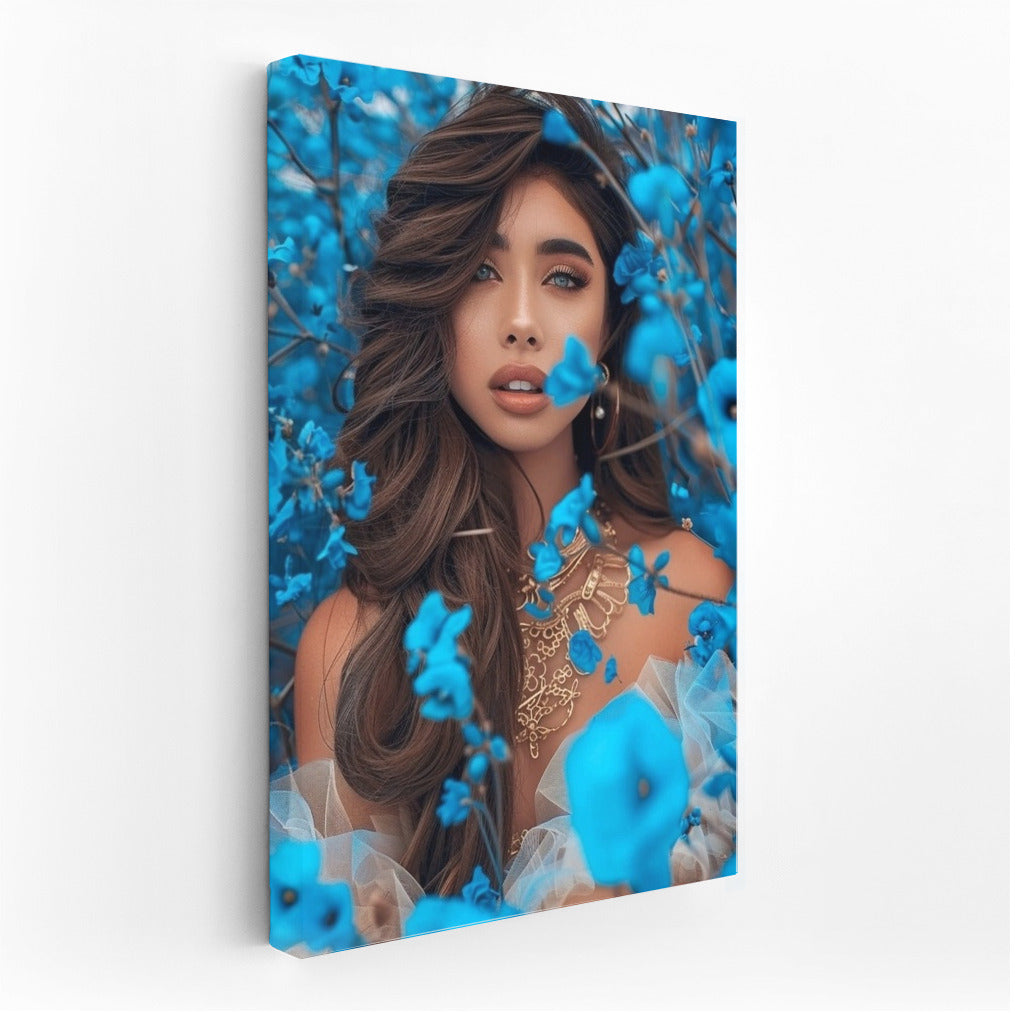 Blue Symphony: Girl in Flowers
