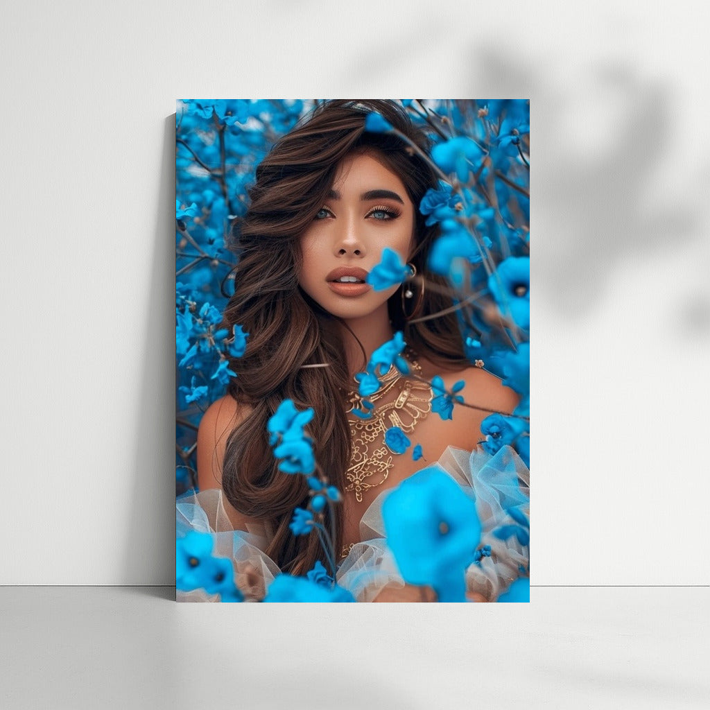 Blue Symphony: Girl in Flowers