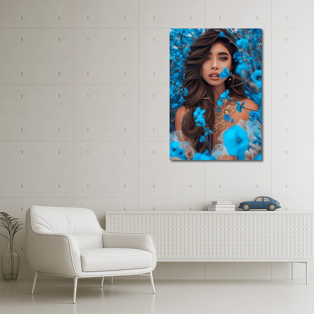 Blue Symphony: Girl in Flowers