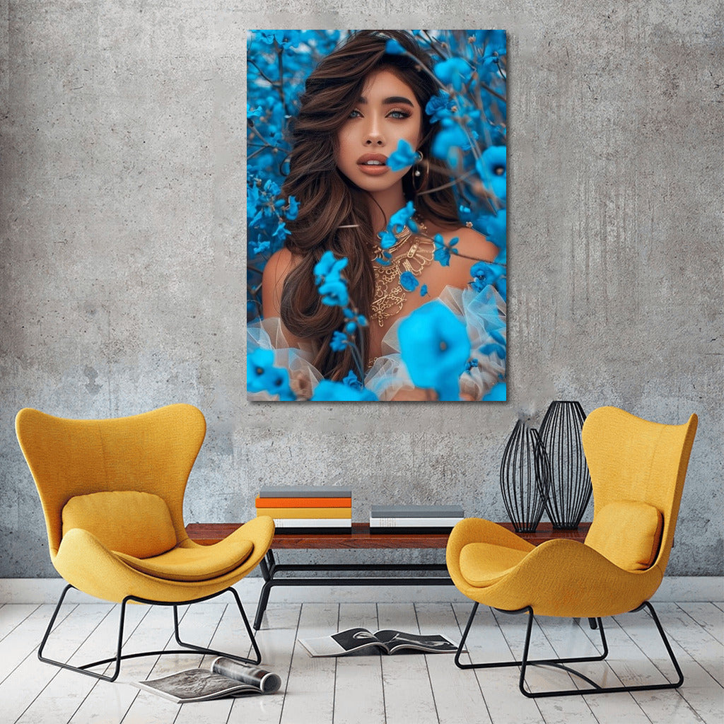 Blue Symphony: Girl in Flowers
