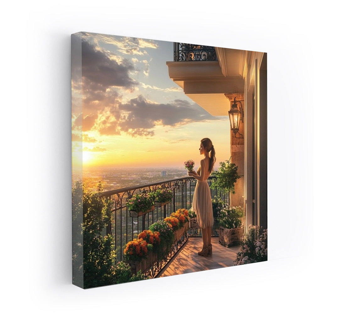 Sunset Dreams on the Balcony
