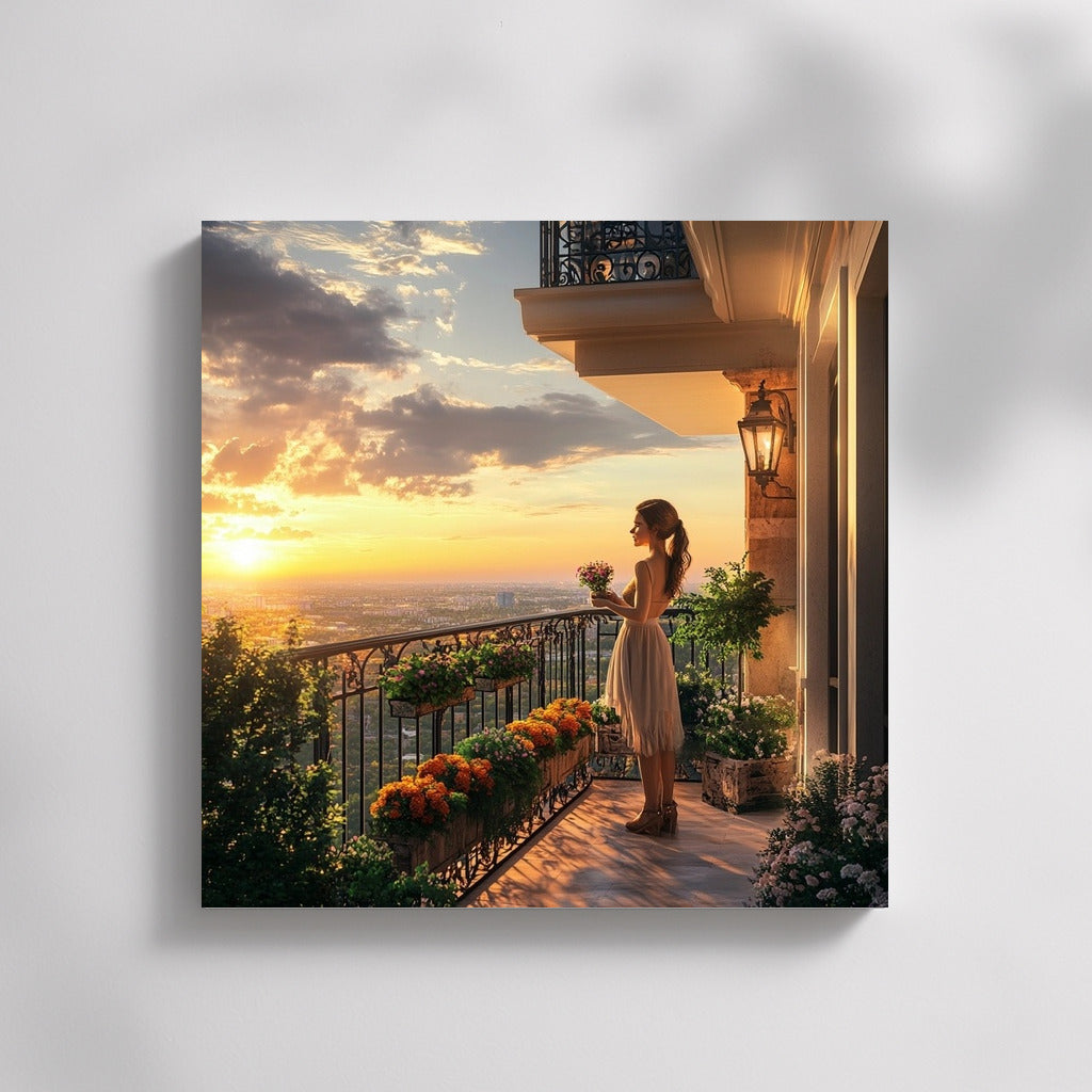 Sunset Dreams on the Balcony