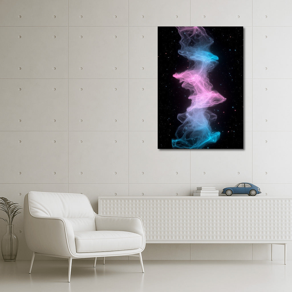 Star Rhapsody in Pink and Blue Waves