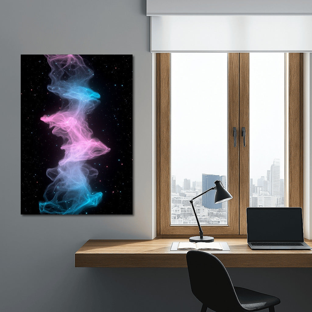 Star Rhapsody in Pink and Blue Waves