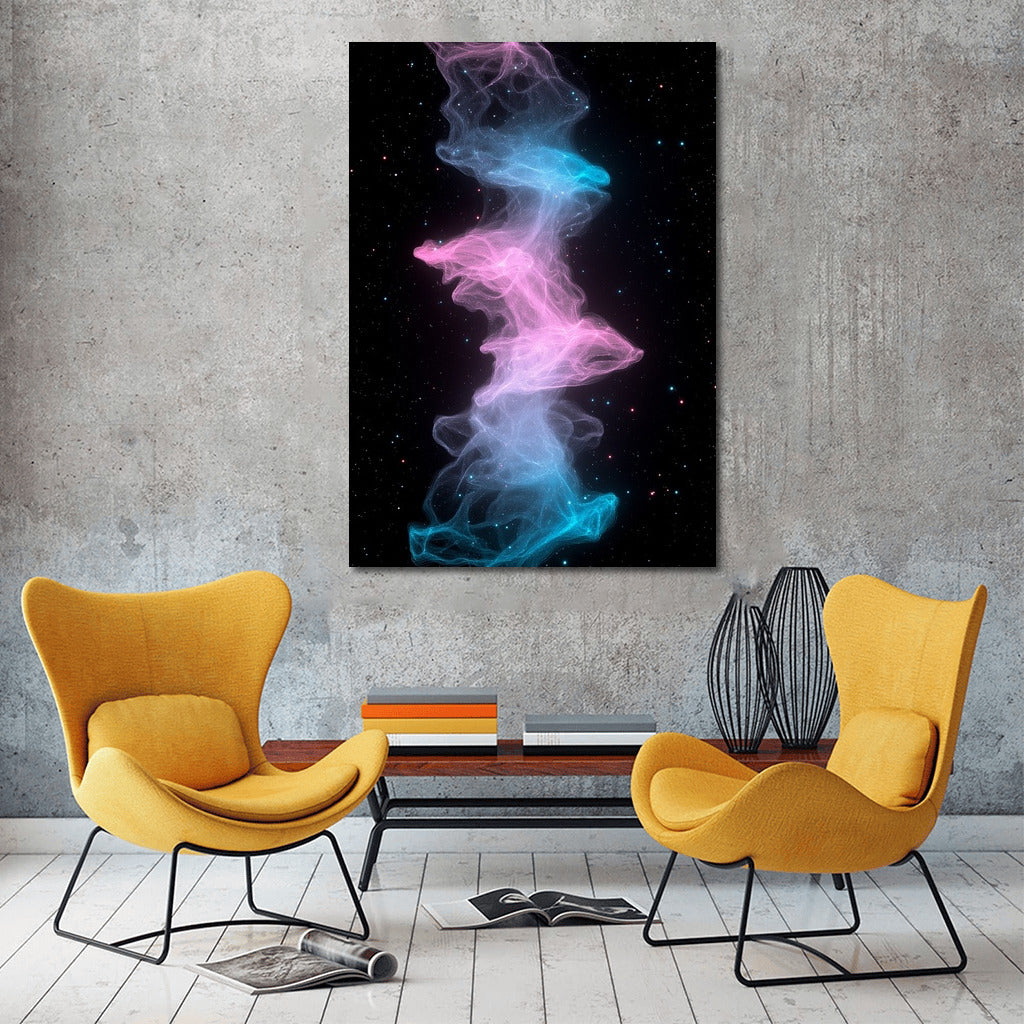 Star Rhapsody in Pink and Blue Waves