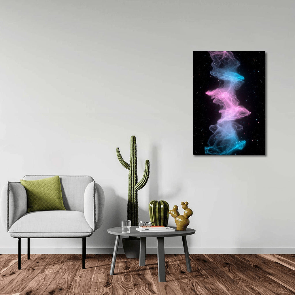 Star Rhapsody in Pink and Blue Waves