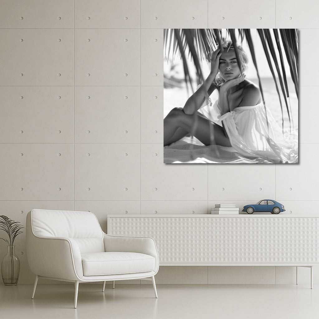 Tropical Muse in the Palm Shade