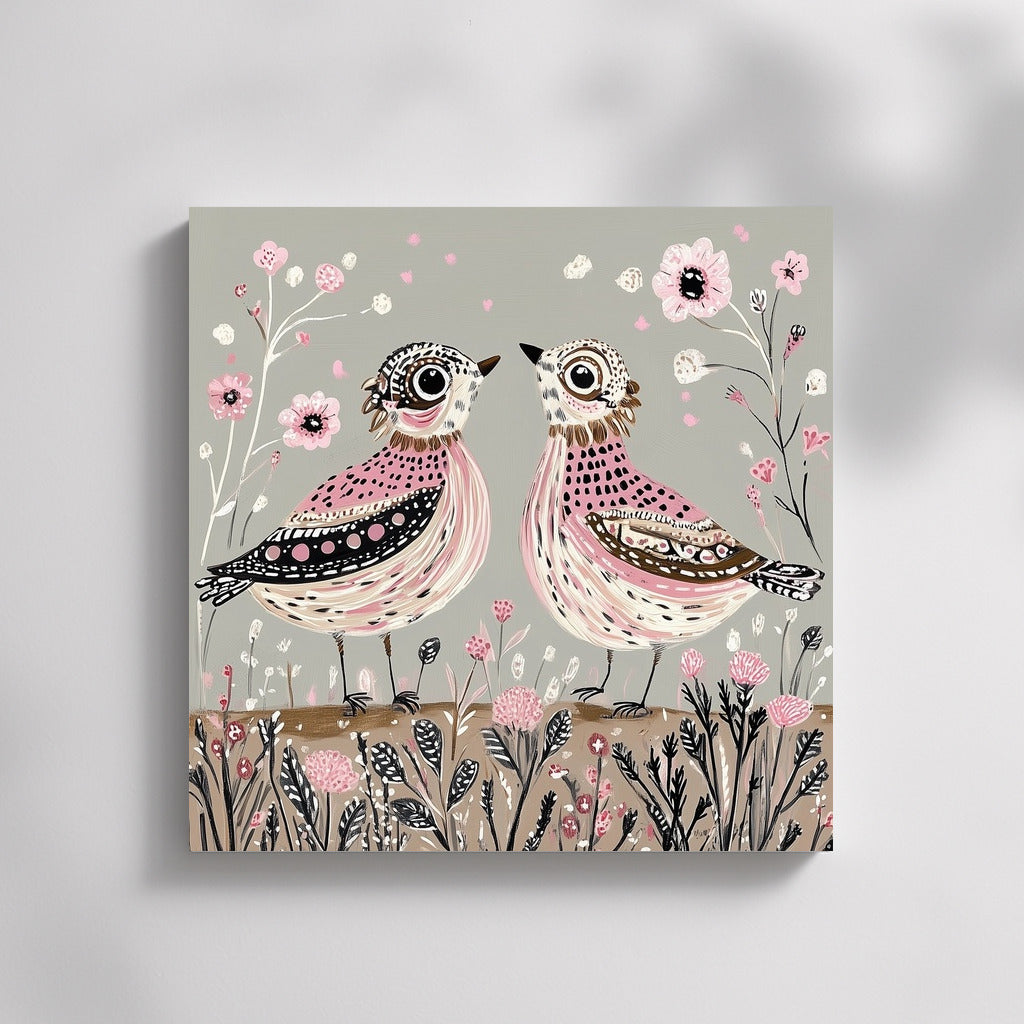 Bird Waltz in Flower Paradise