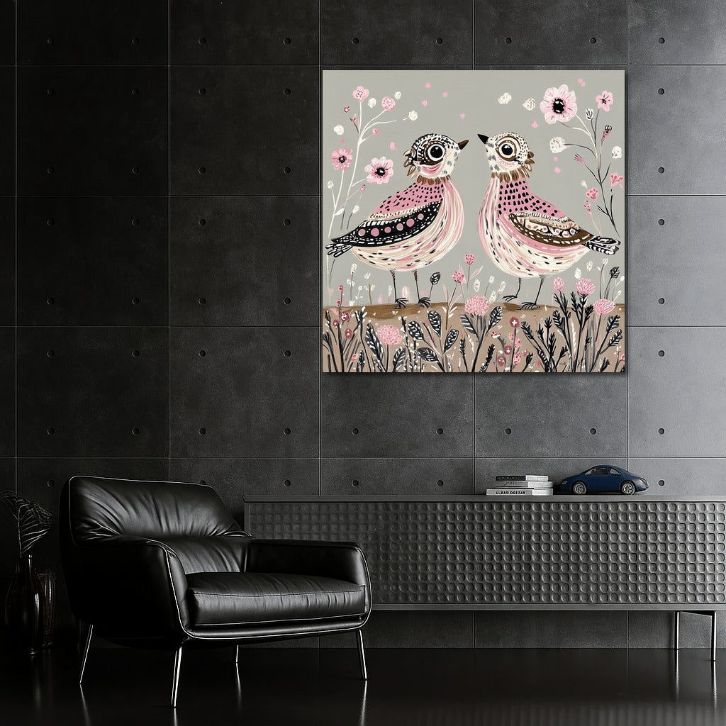 Bird Waltz in Flower Paradise