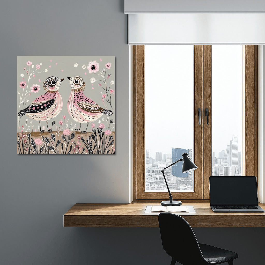 Bird Waltz in Flower Paradise
