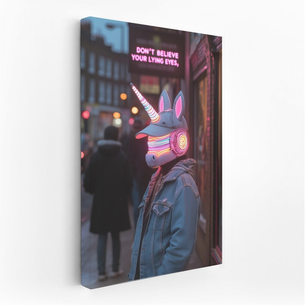 Neon Herald of Urban Dreams