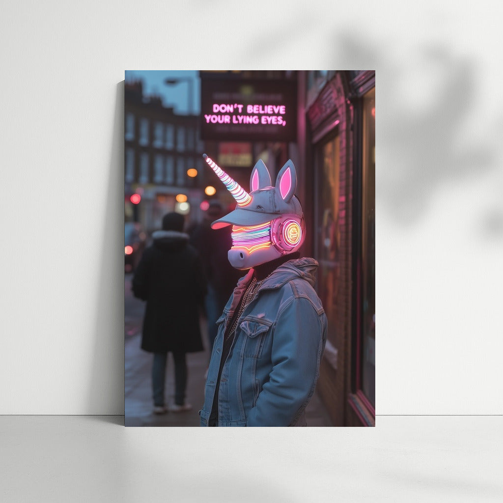Neon Herald of Urban Dreams