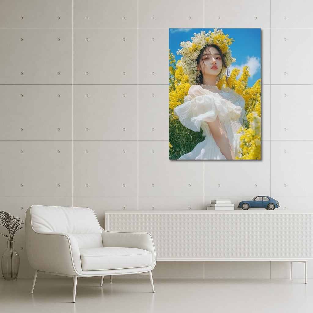 Snow-white harmony in floral radiance