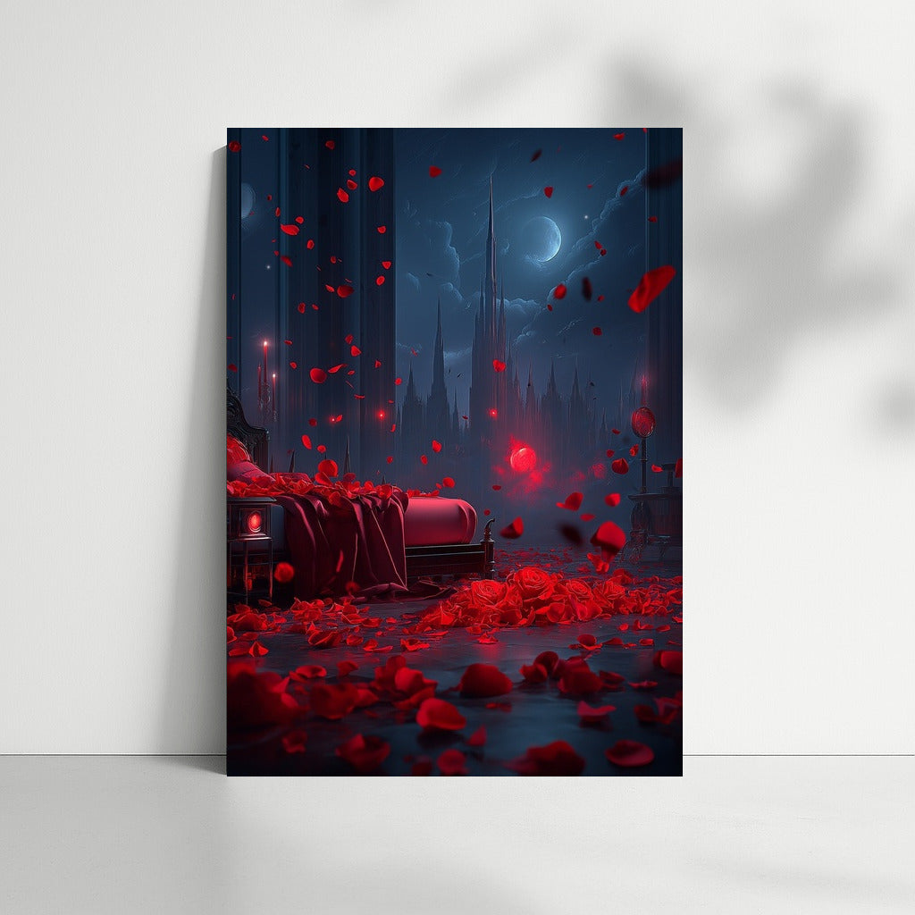 The Enchantment of Roses in the Moonlight