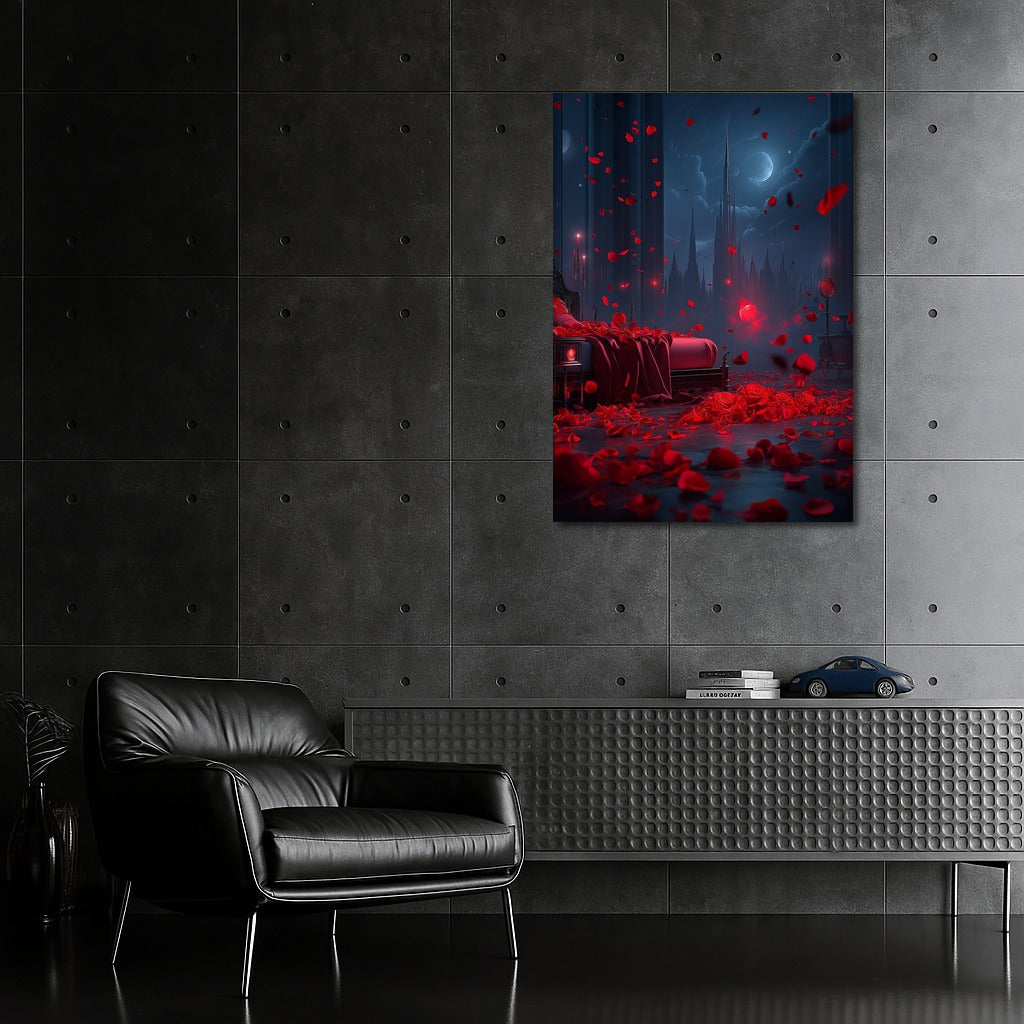 The Enchantment of Roses in the Moonlight