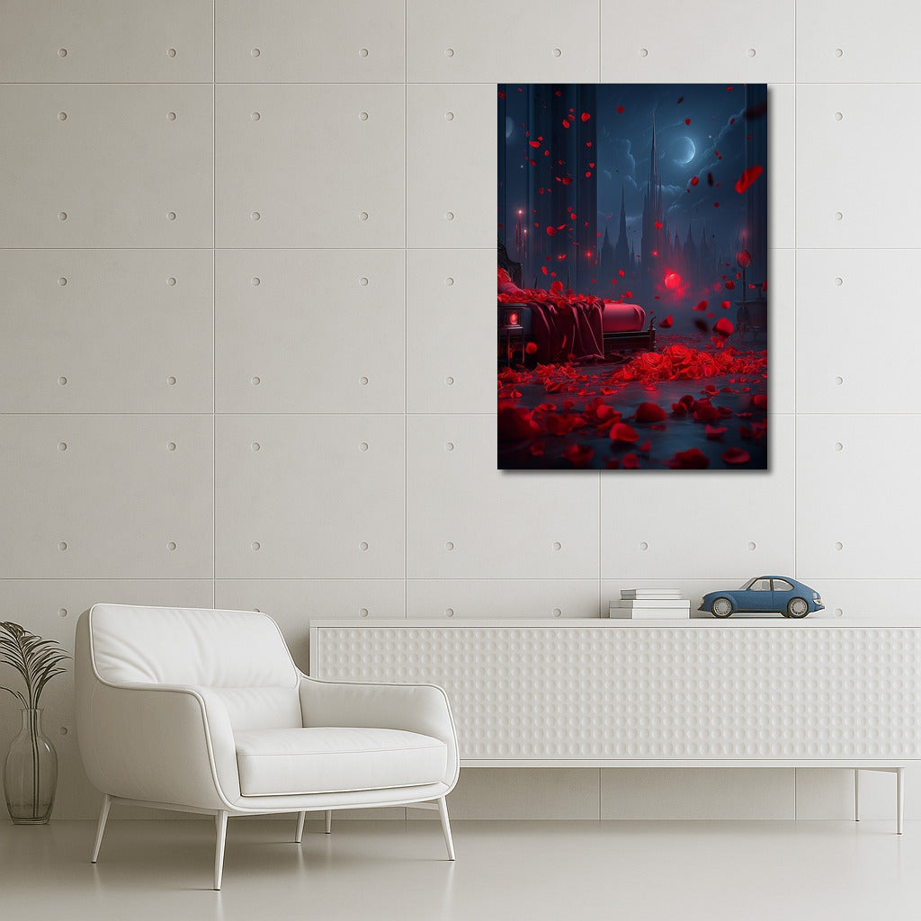 The Enchantment of Roses in the Moonlight
