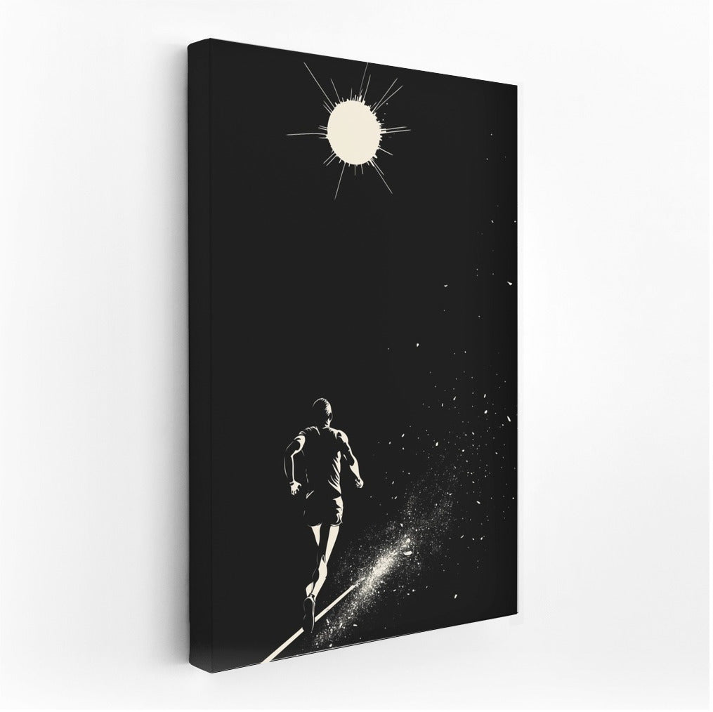 Moon Spurt: Silhouette on the Run
