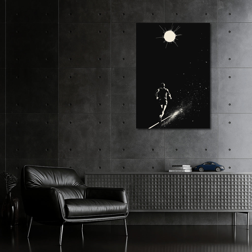 Moon Spurt: Silhouette on the Run