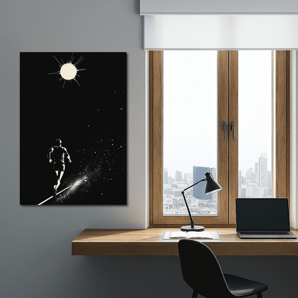 Moon Spurt: Silhouette on the Run