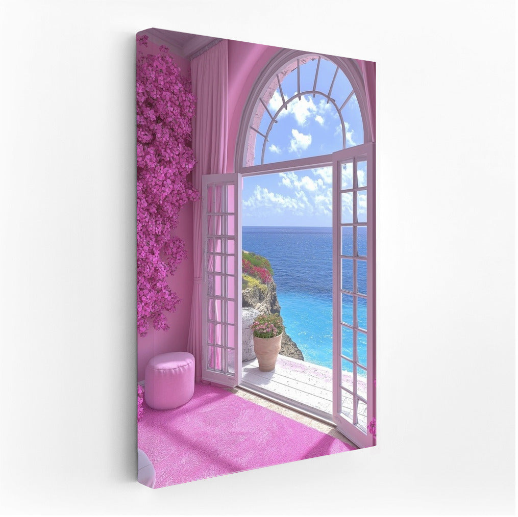 Pink Symphony Through the Arch