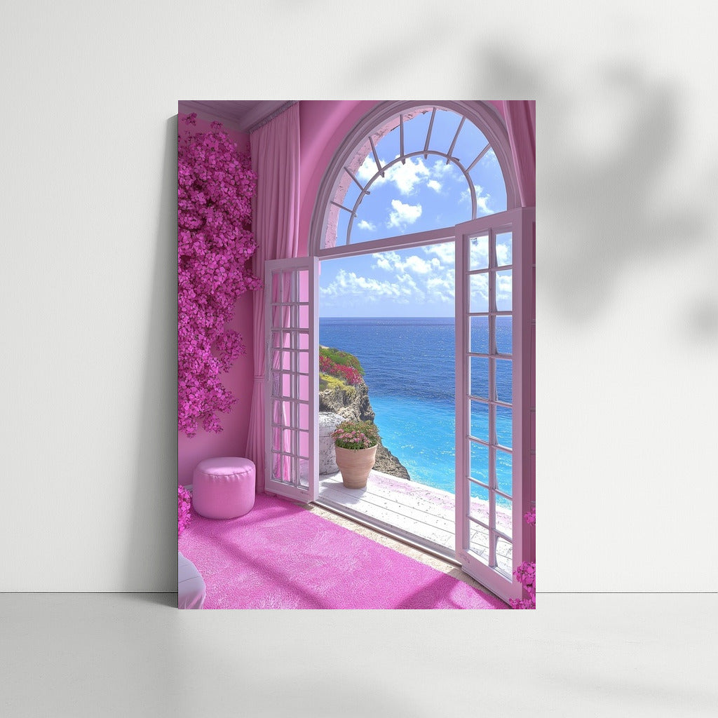 Pink Symphony Through the Arch