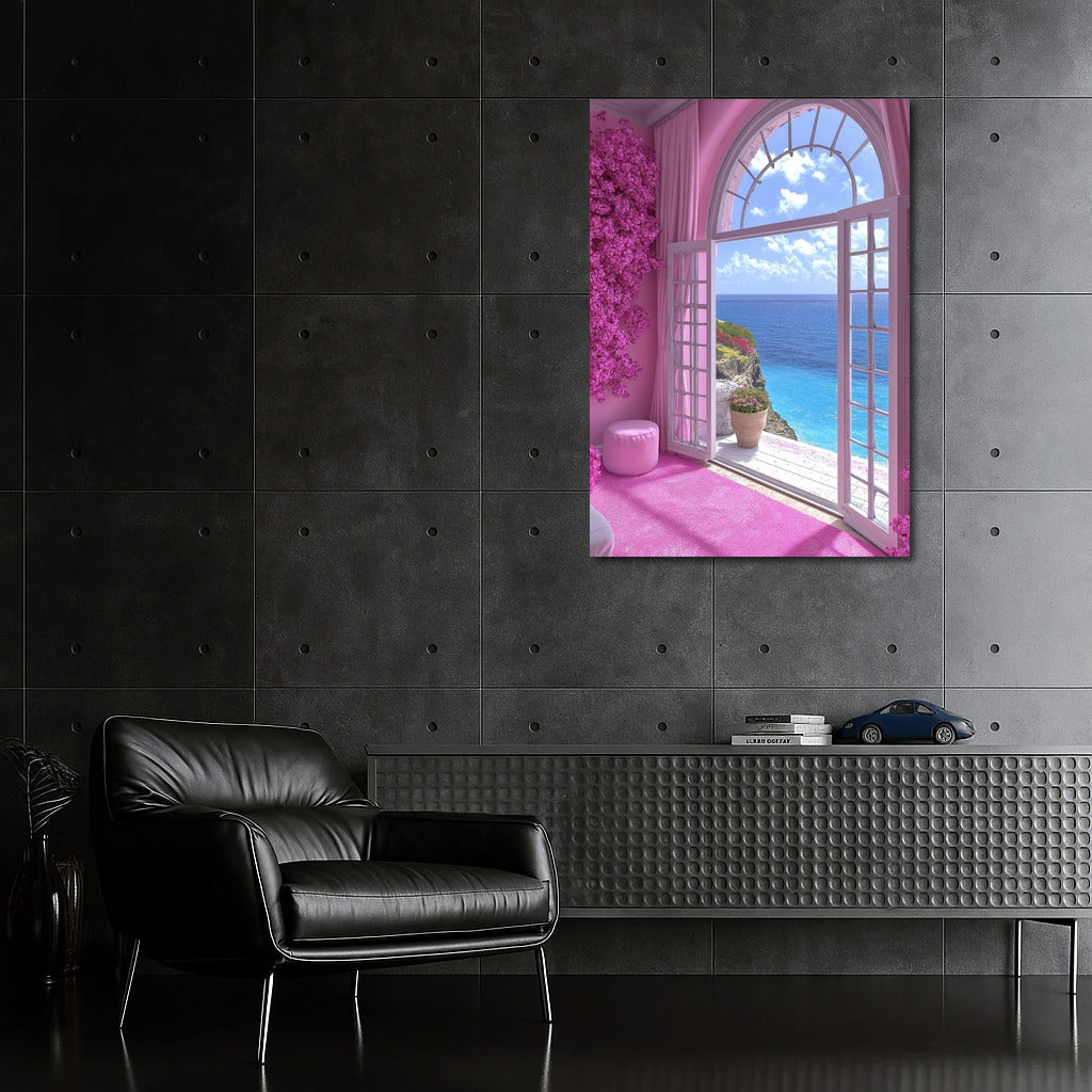 Pink Symphony Through the Arch