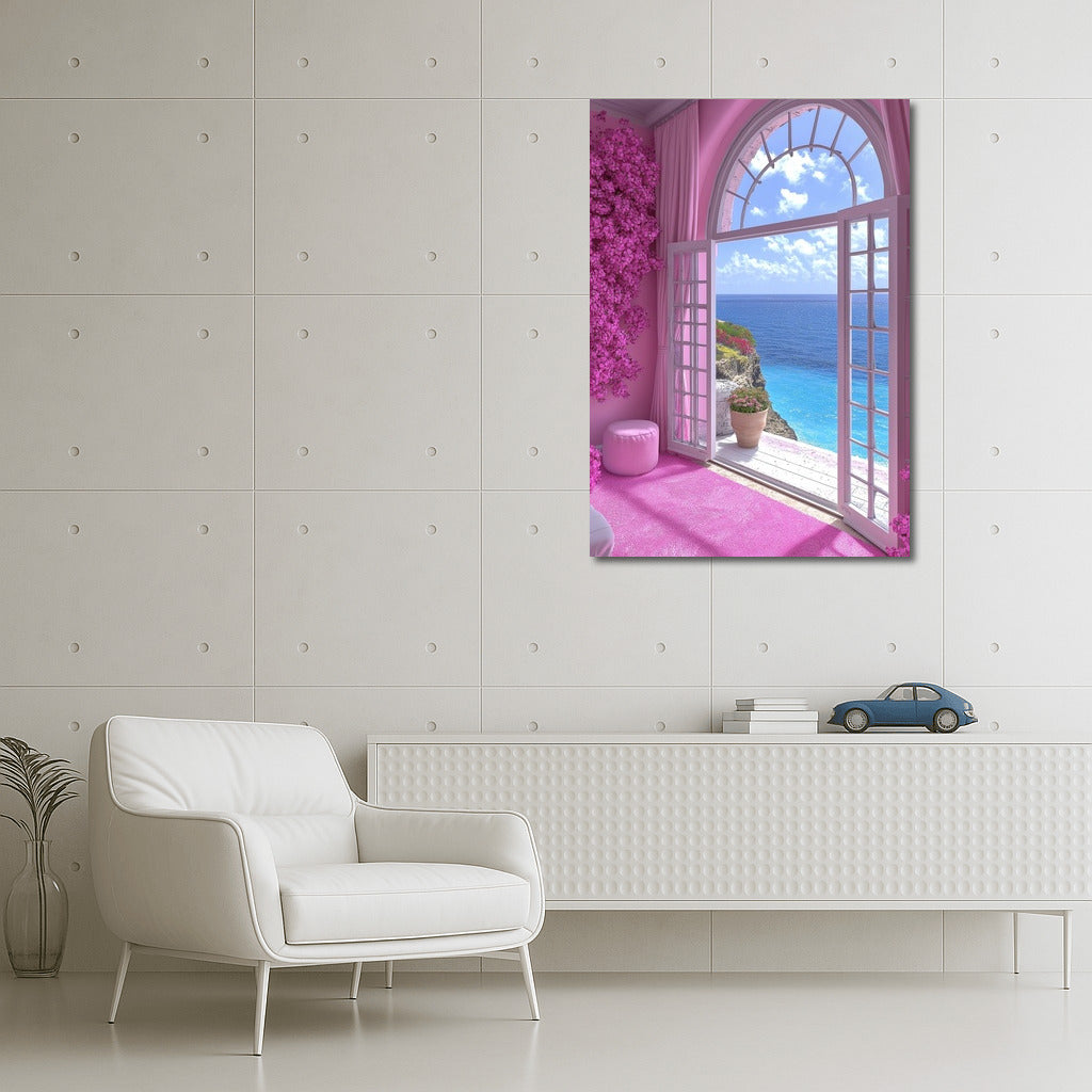 Pink Symphony Through the Arch