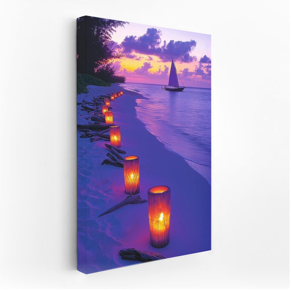 Sailboat in Sunset Symphony
