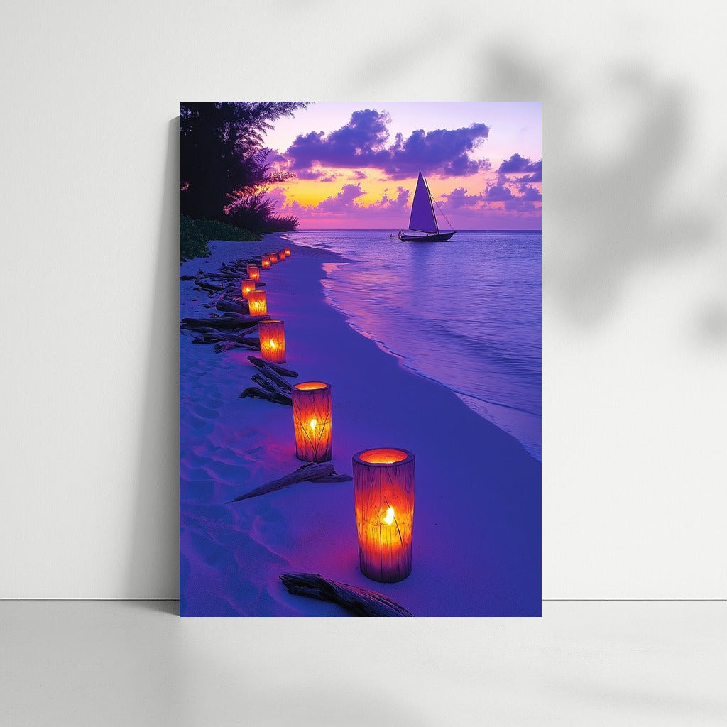 Sailboat in Sunset Symphony
