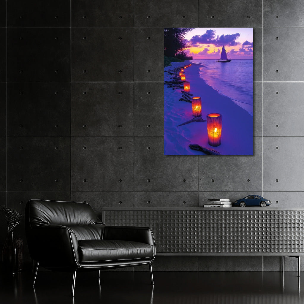 Sailboat in Sunset Symphony