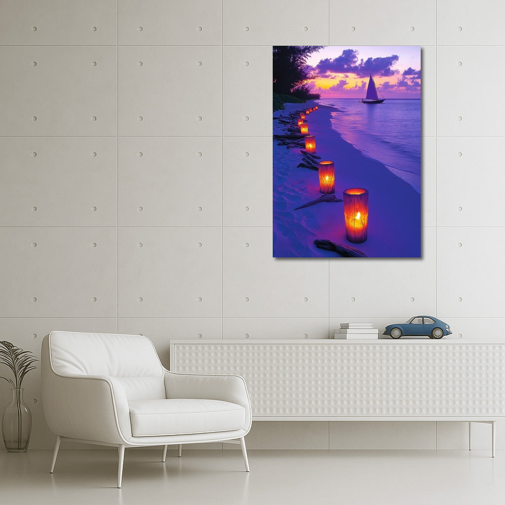 Sailboat in Sunset Symphony