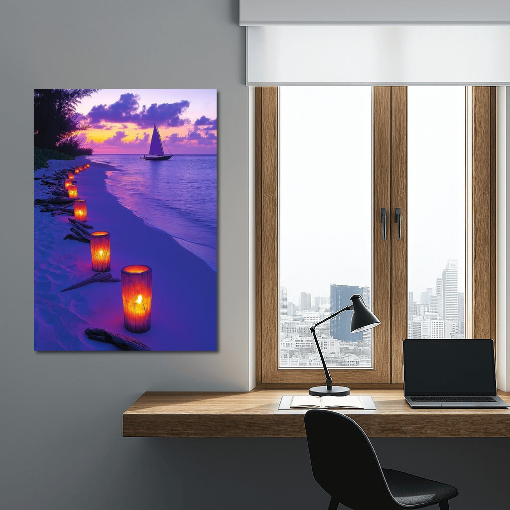 Sailboat in Sunset Symphony
