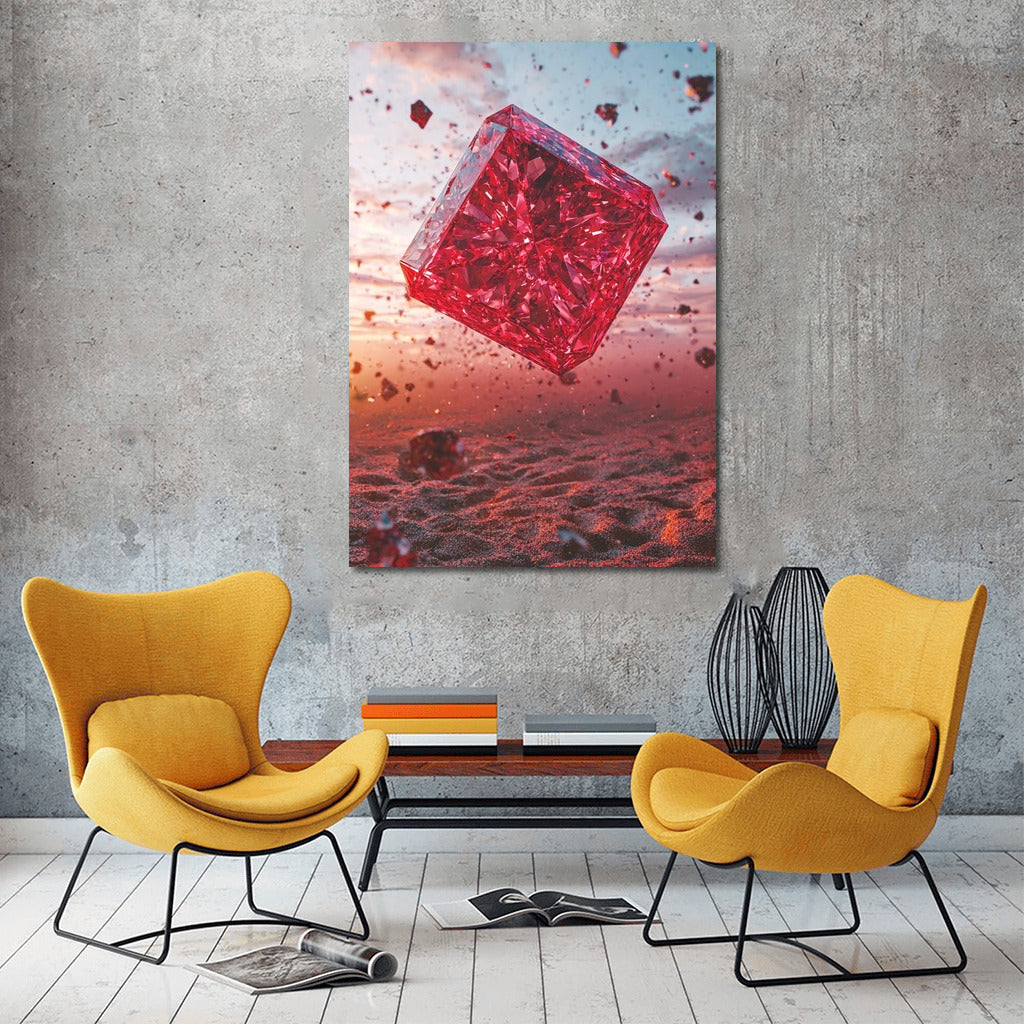 Sunset Diamond: Floating Cube
