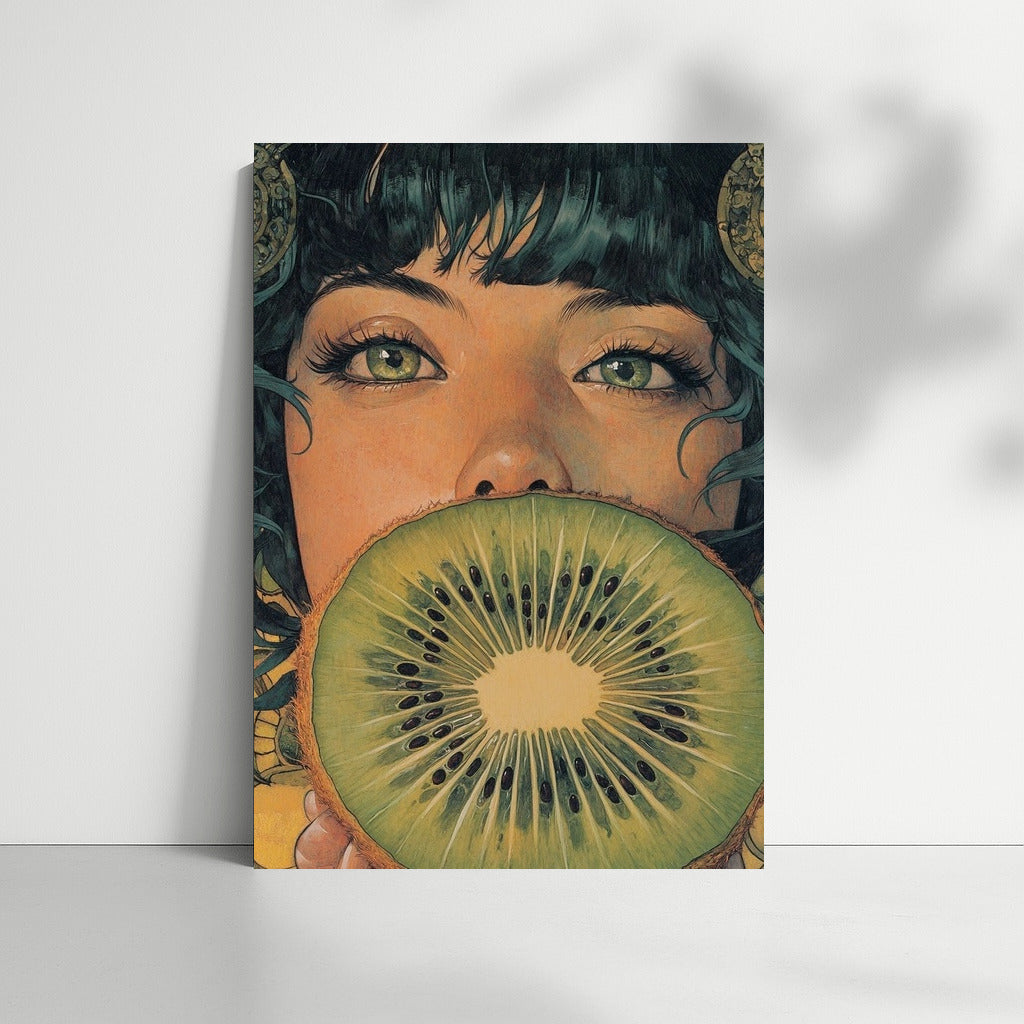 Kiwi in Palms: Explosion of Freshness