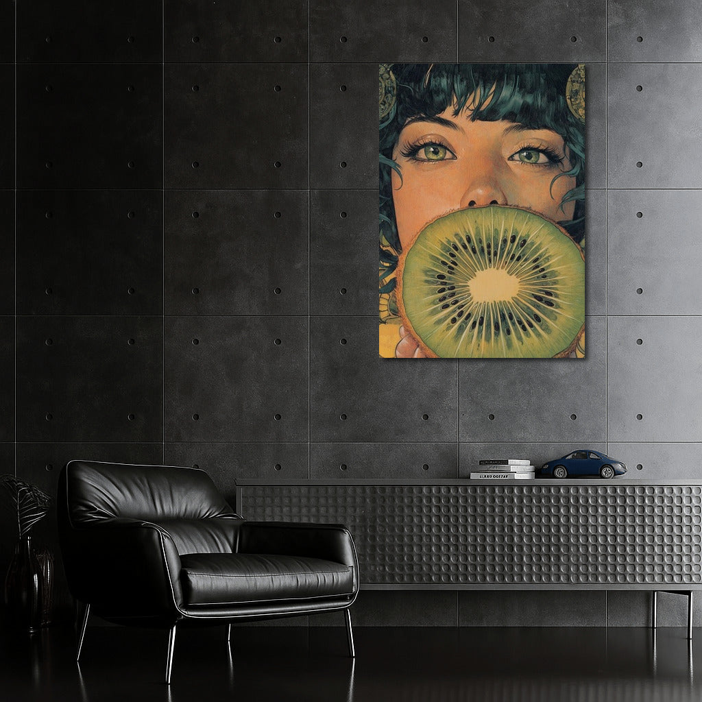 Kiwi in Palms: Explosion of Freshness