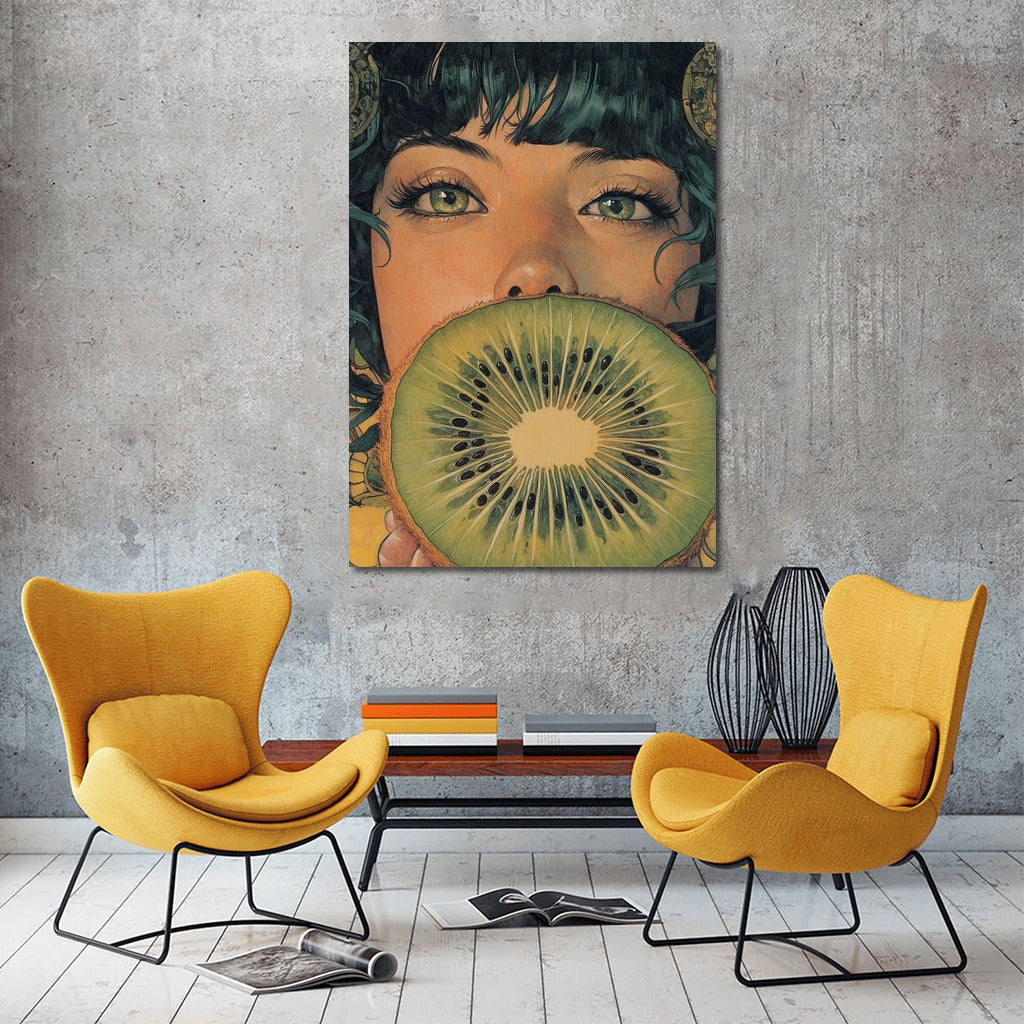 Kiwi in Palms: Explosion of Freshness