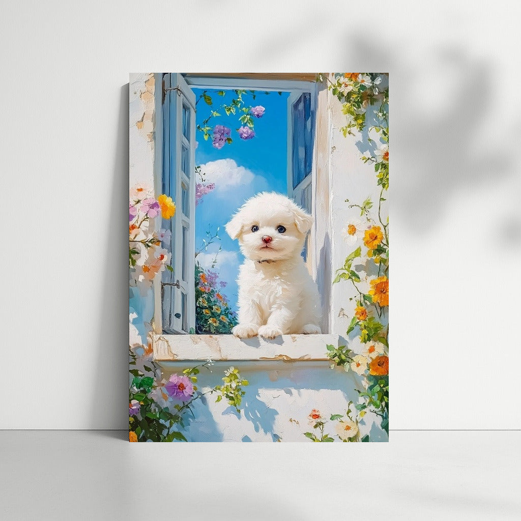 Flower Prankster at the Window