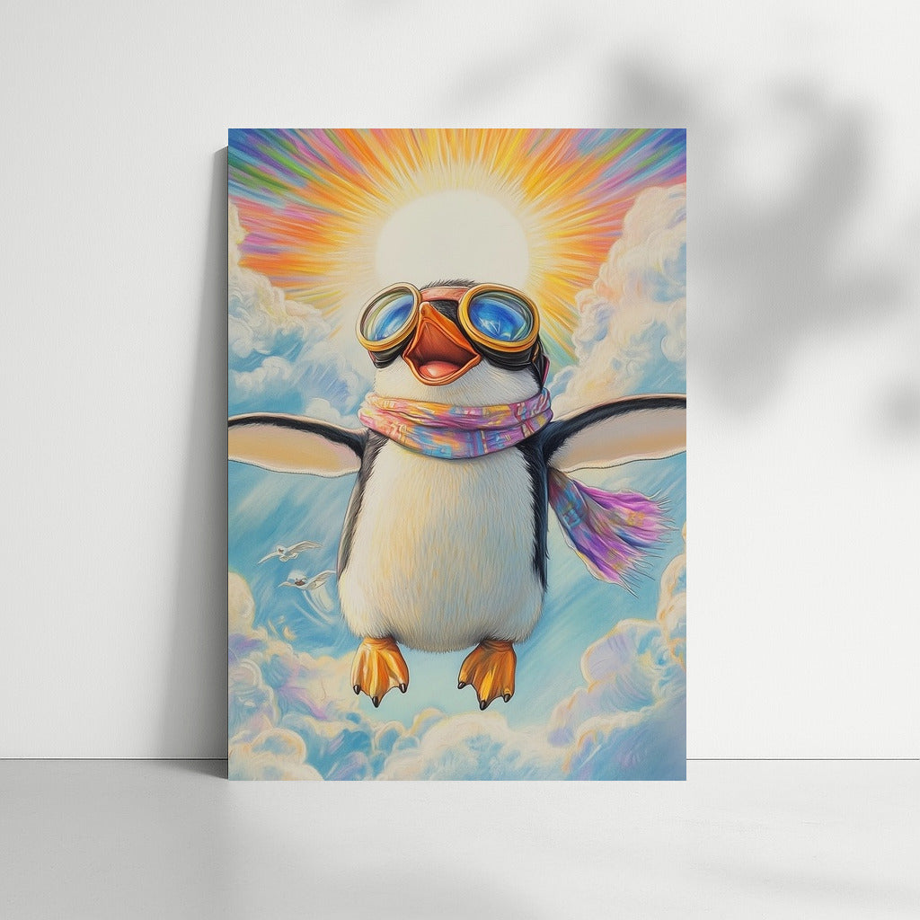 Sky Penguin: Flight in Glasses