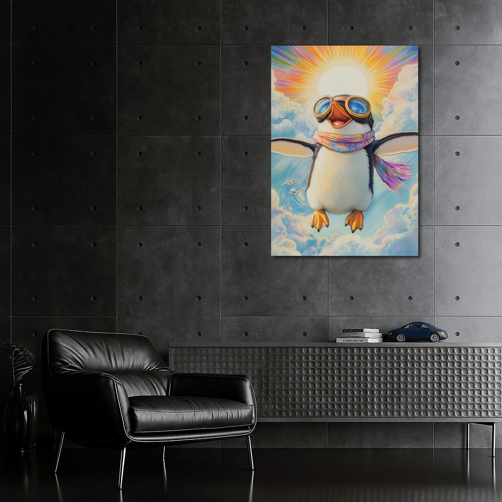 Sky Penguin: Flight in Glasses