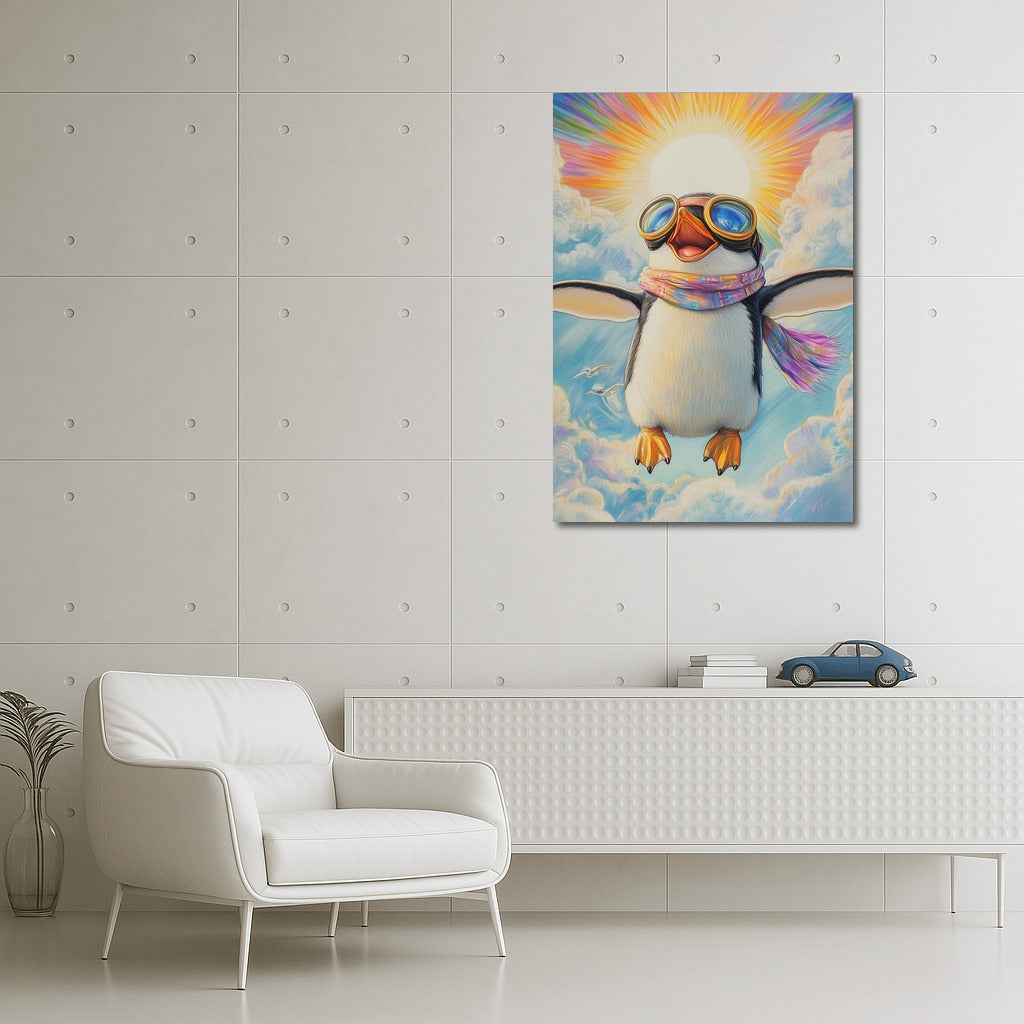 Sky Penguin: Flight in Glasses